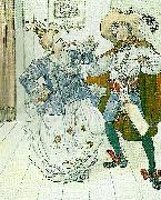 Carl Larsson lllustration till fagel bla-sagospel itre akter oil painting on canvas